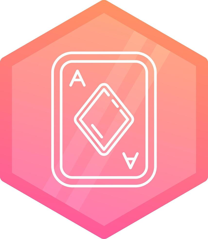Diamonds Gradient polygon Icon vector