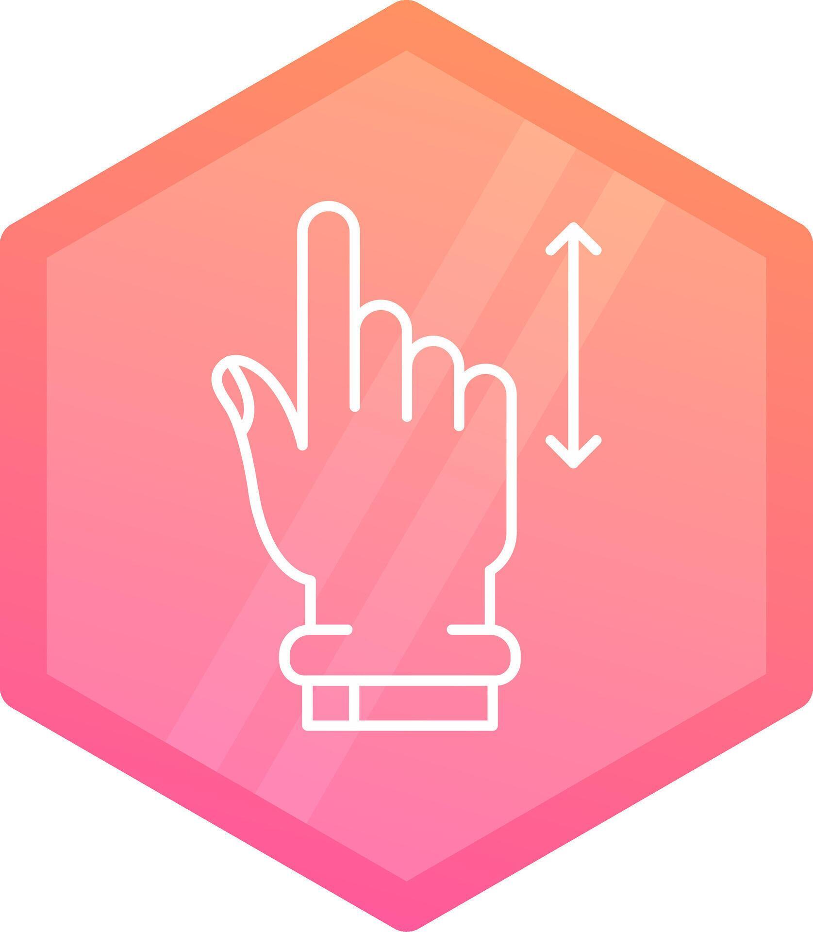 Vertical Scroll Gradient polygon Icon 38183239 Vector Art at Vecteezy