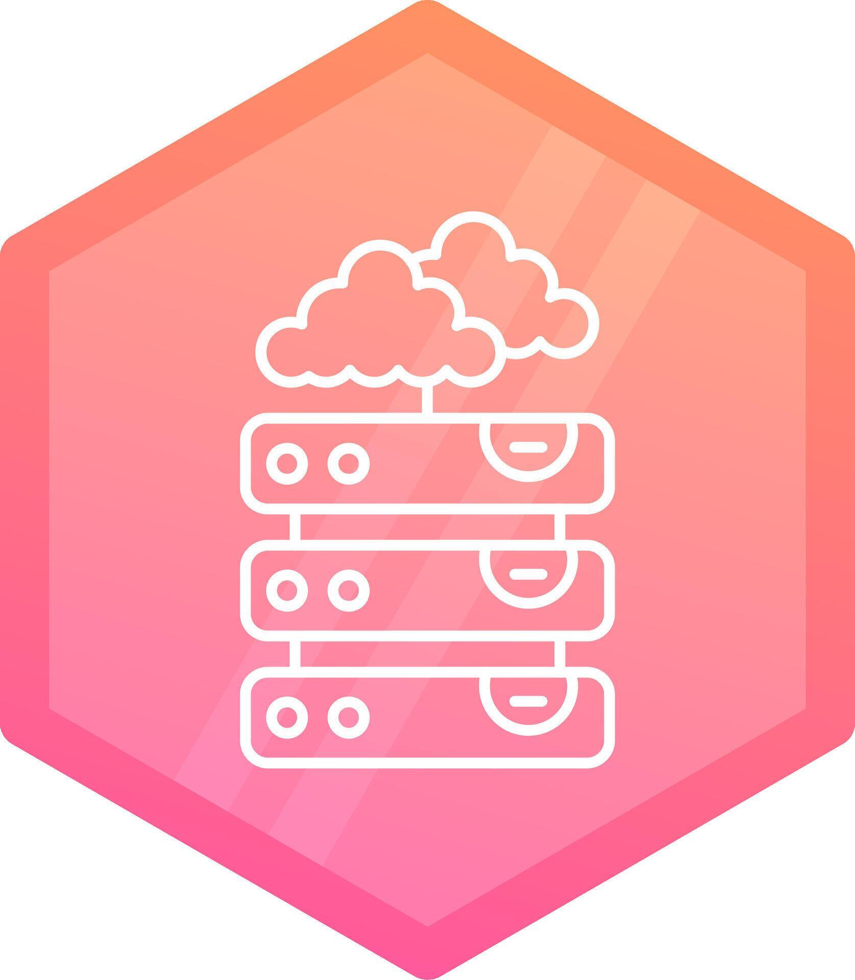 Server Gradient polygon Icon 38183302 Vector Art at Vecteezy