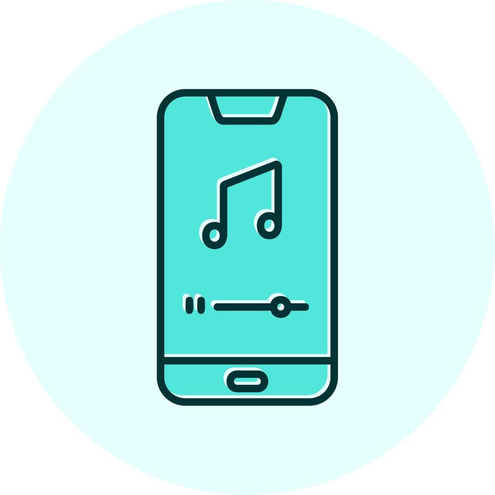 Mobile Music Player Vecto Icon vector