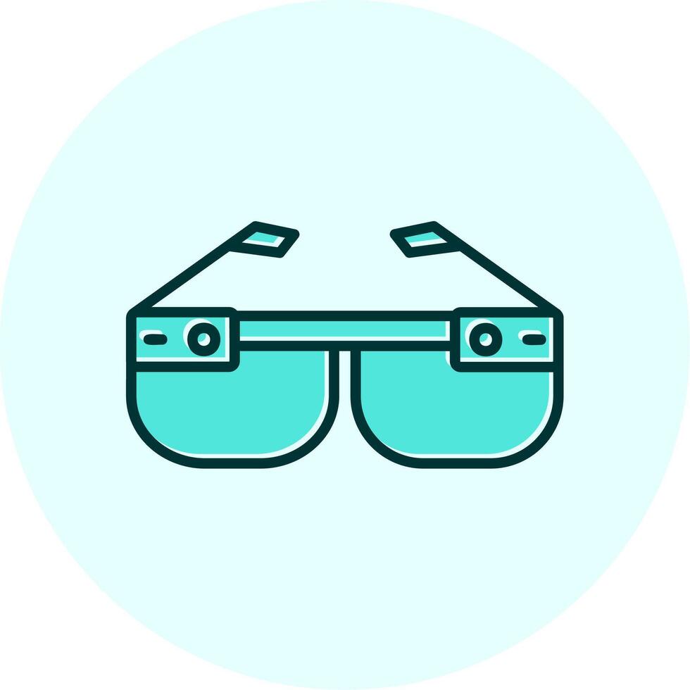 inteligente lentes vecto icono vector