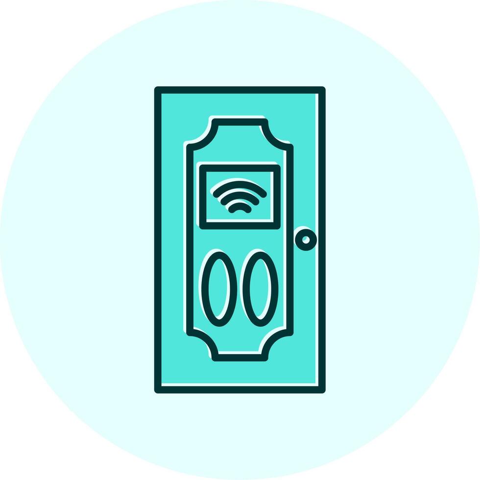 Smart Door Vecto Icon vector