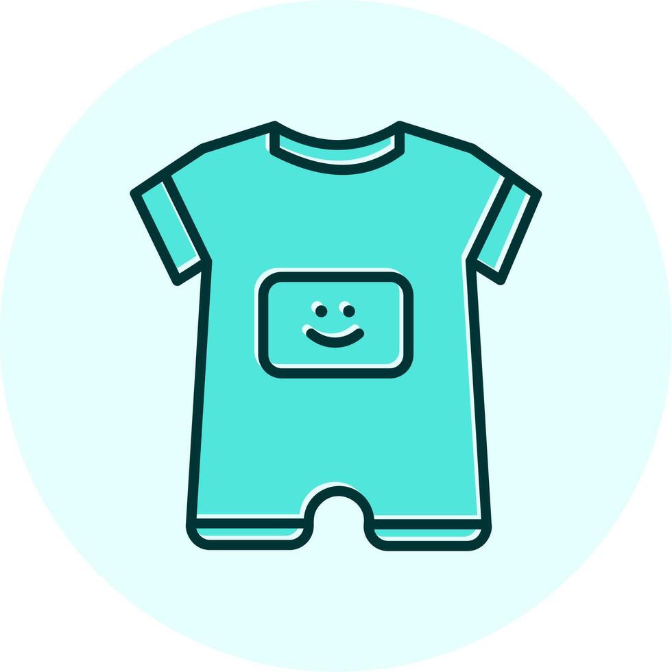 Baby Boy Outfit Vecto Icon vector