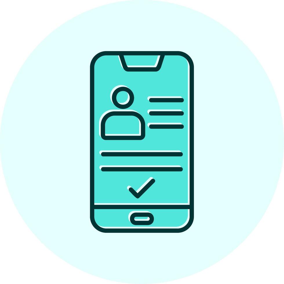 Smartphone Id Vecto Icon vector