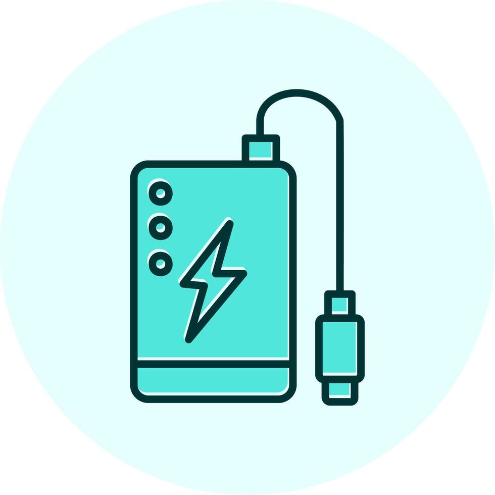Power Bank Vecto Icon vector