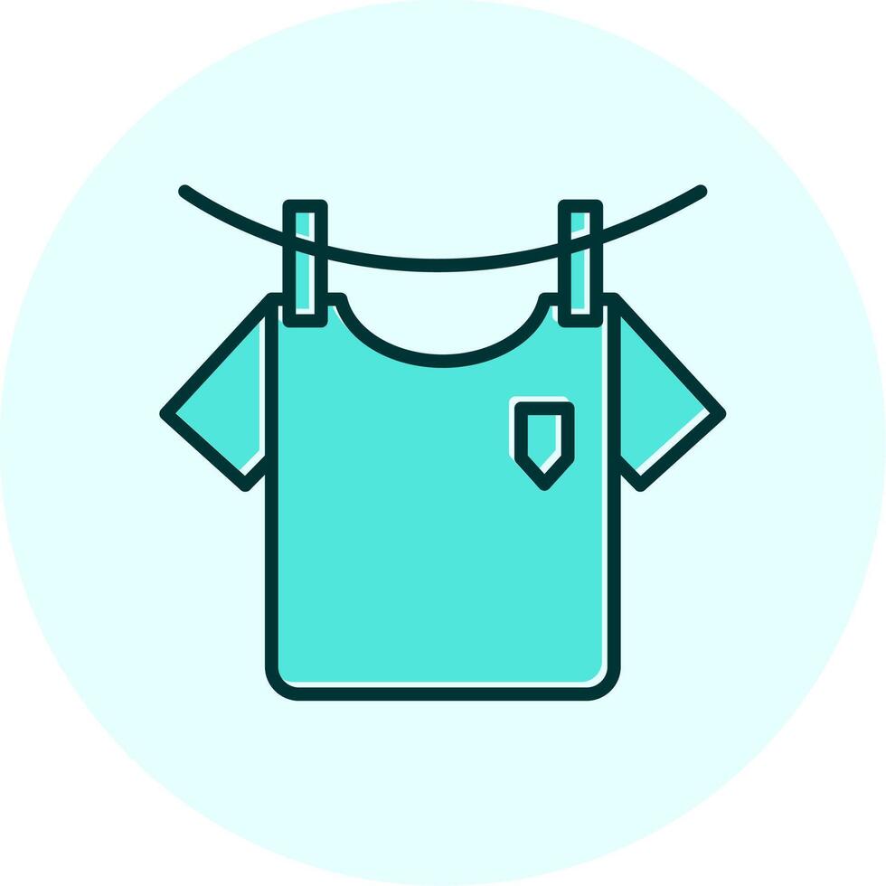 Washing Clothes Vecto Icon vector