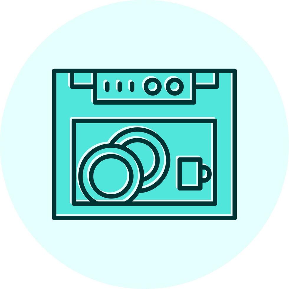 Dish Washer Vecto Icon vector