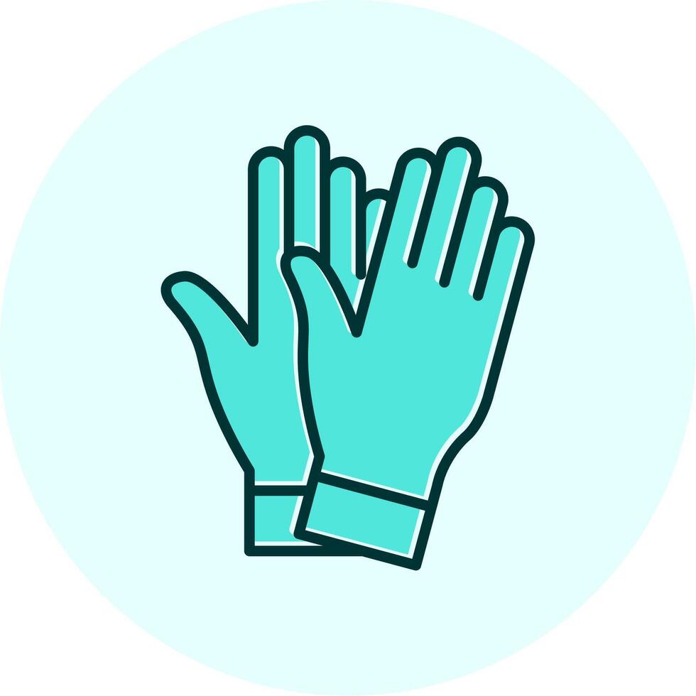 Saftey Gloves Vecto Icon vector