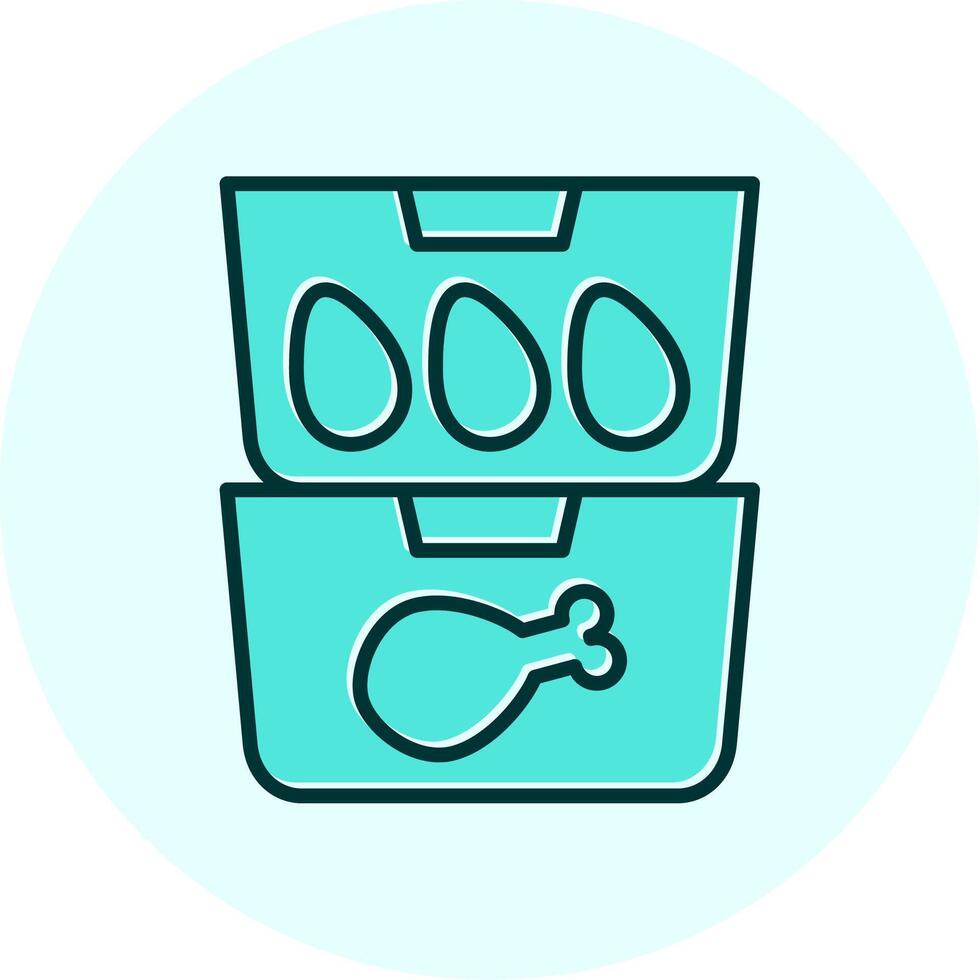 Food Containers Vecto Icon vector