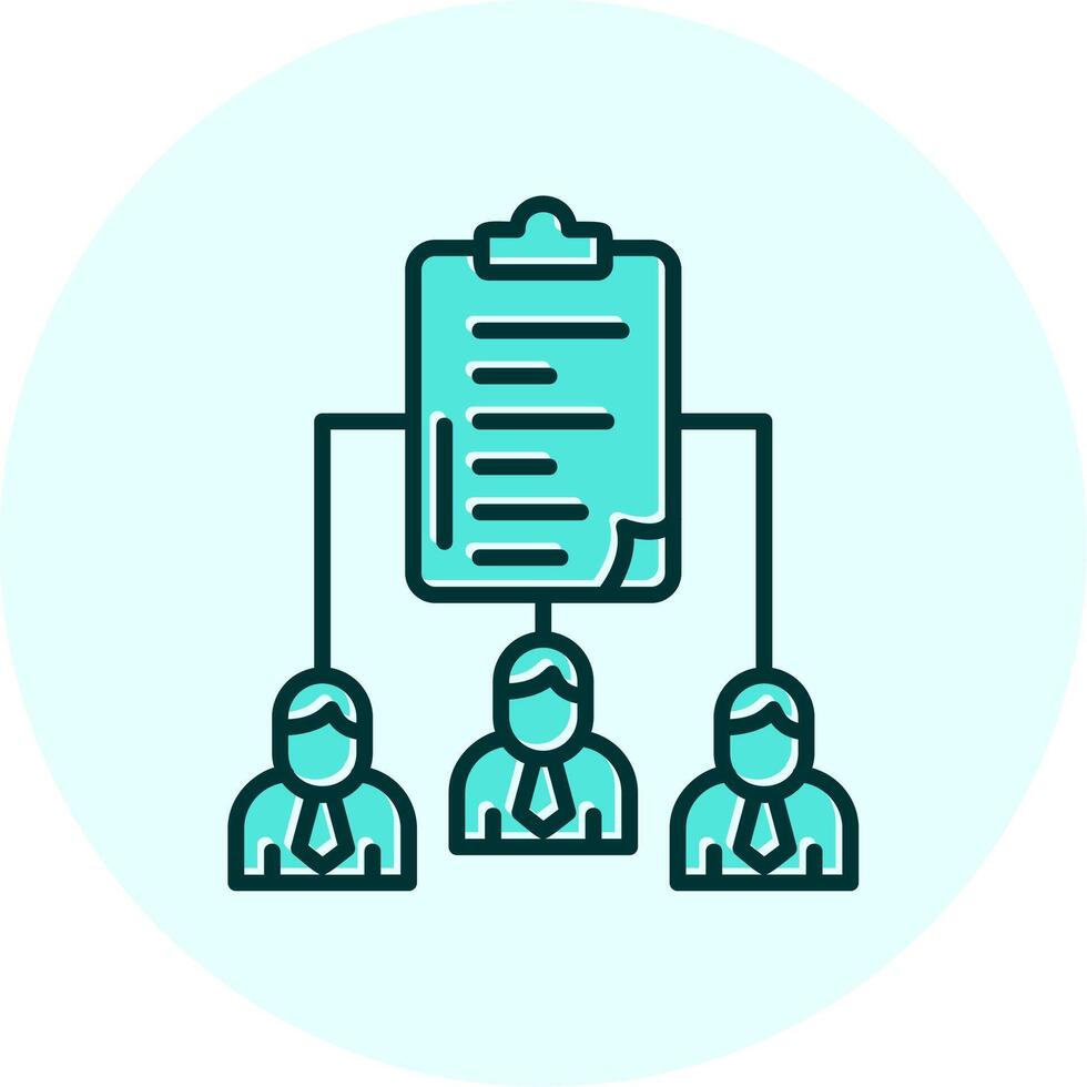 Work distribution Vecto Icon vector