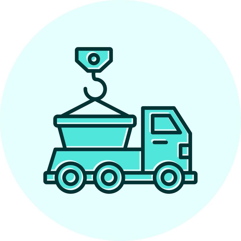 Skip Truck Vecto Icon vector