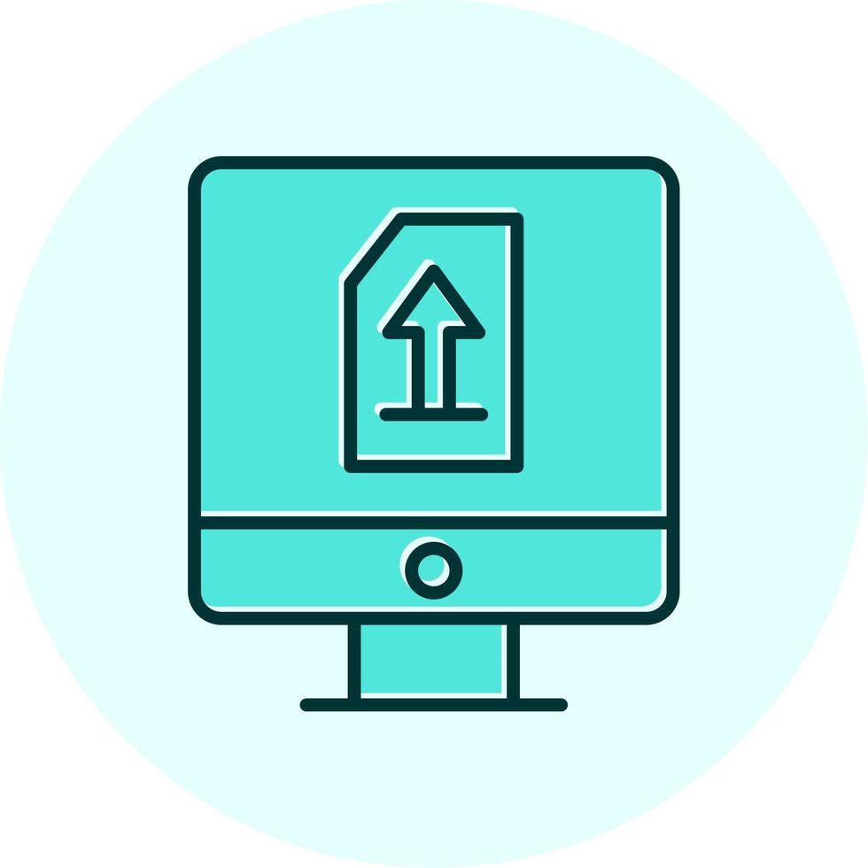 Upload File Vecto Icon vector