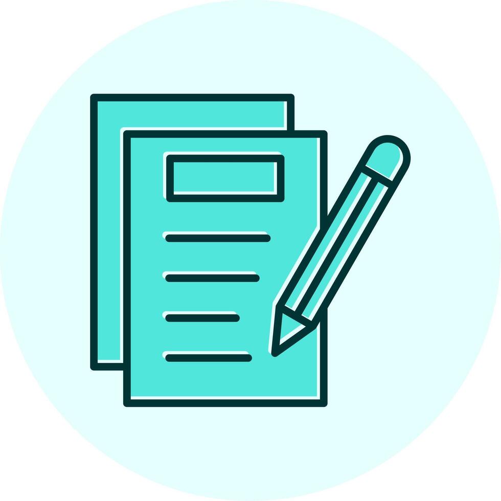 Notes Writing Vecto Icon vector