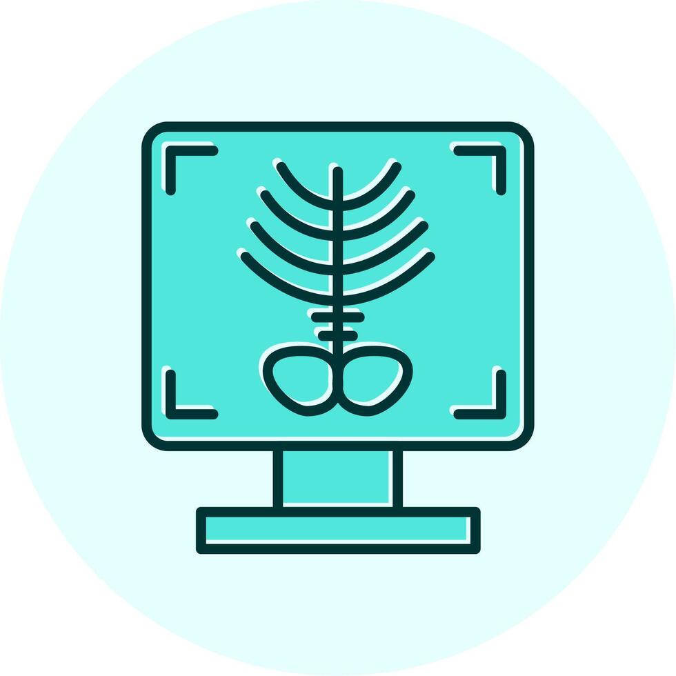 X-ray Bone Vecto Icon vector