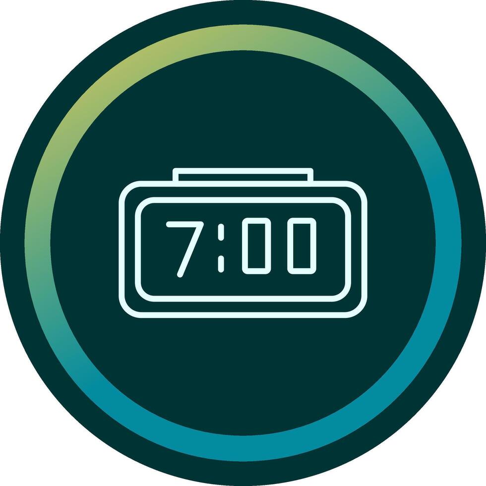 Digital Clock Vecto Icon vector