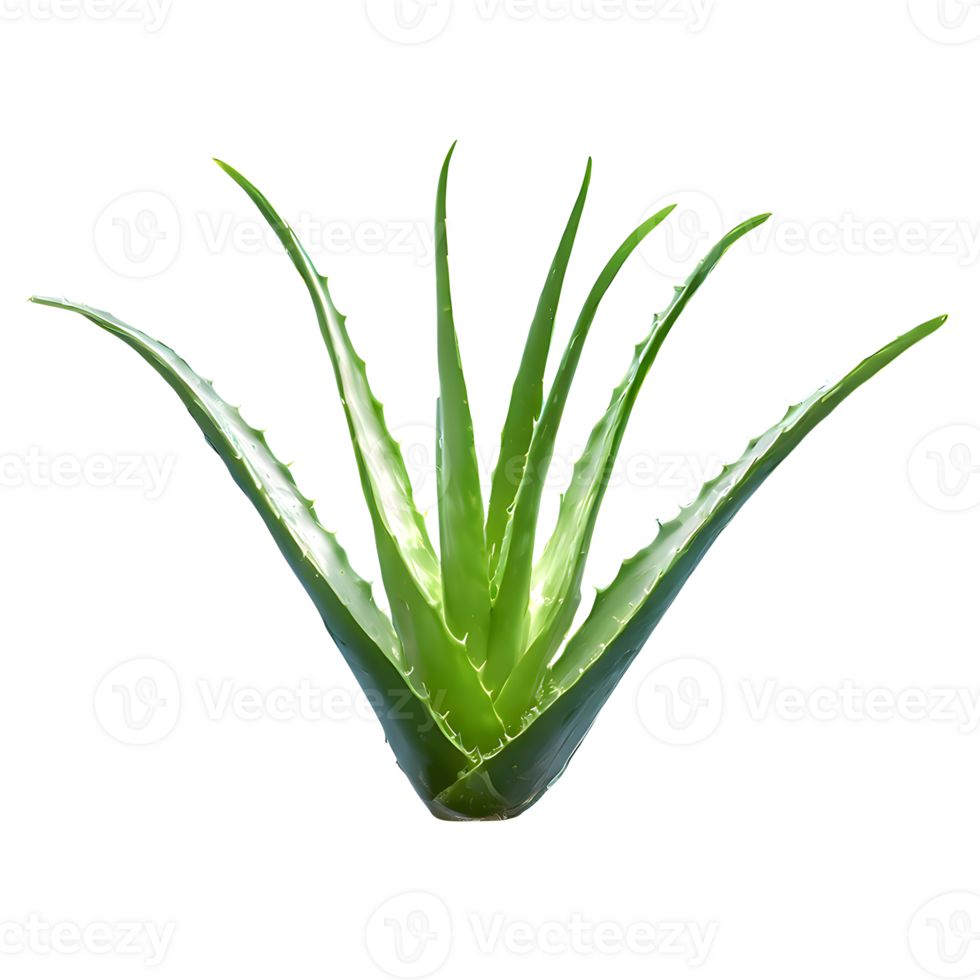 ai generiert Aloe vera isoliert auf transparent Hintergrund png