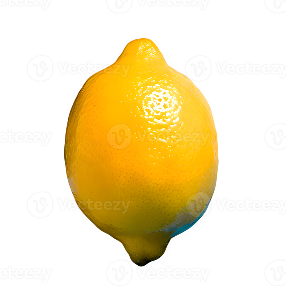 AI generated Fresh lemon isolated on transparent background png