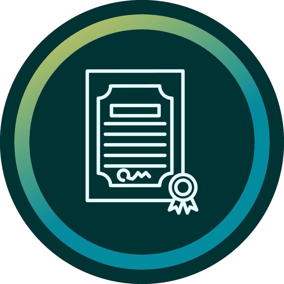 Certificate Vecto Icon vector