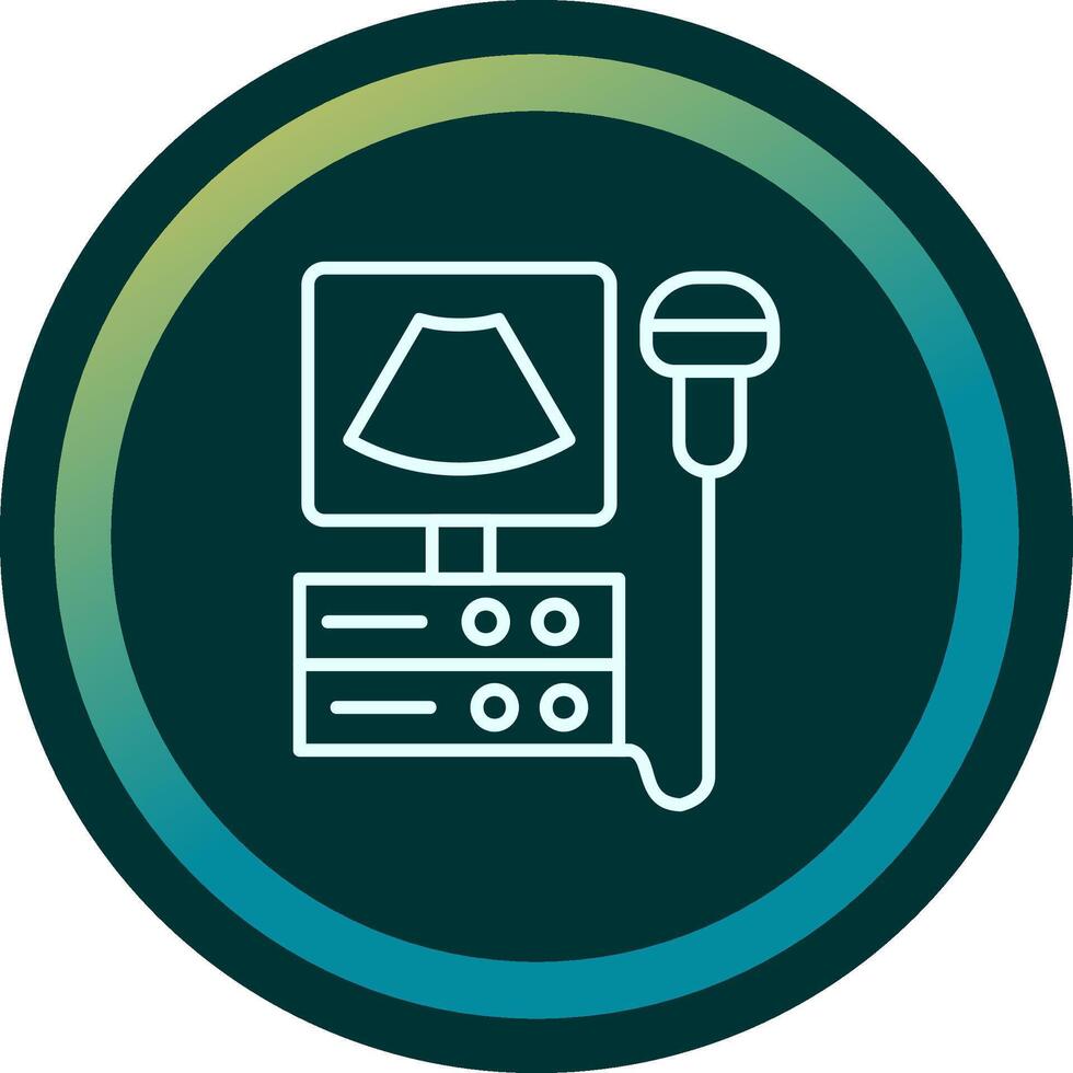Ultrasound Machine Vecto Icon vector