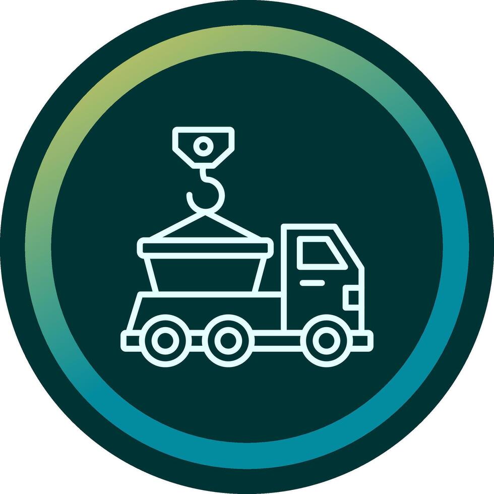 Skip Truck Vecto Icon vector