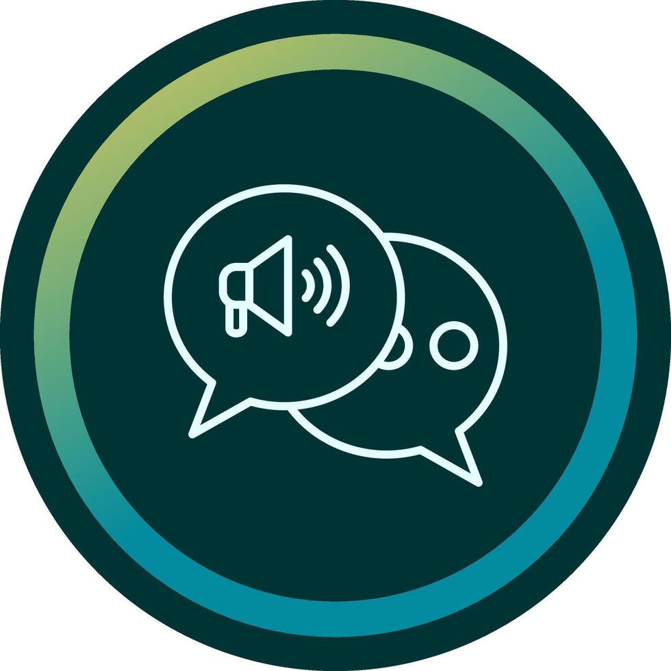 Marketing Conversation Vecto Icon vector