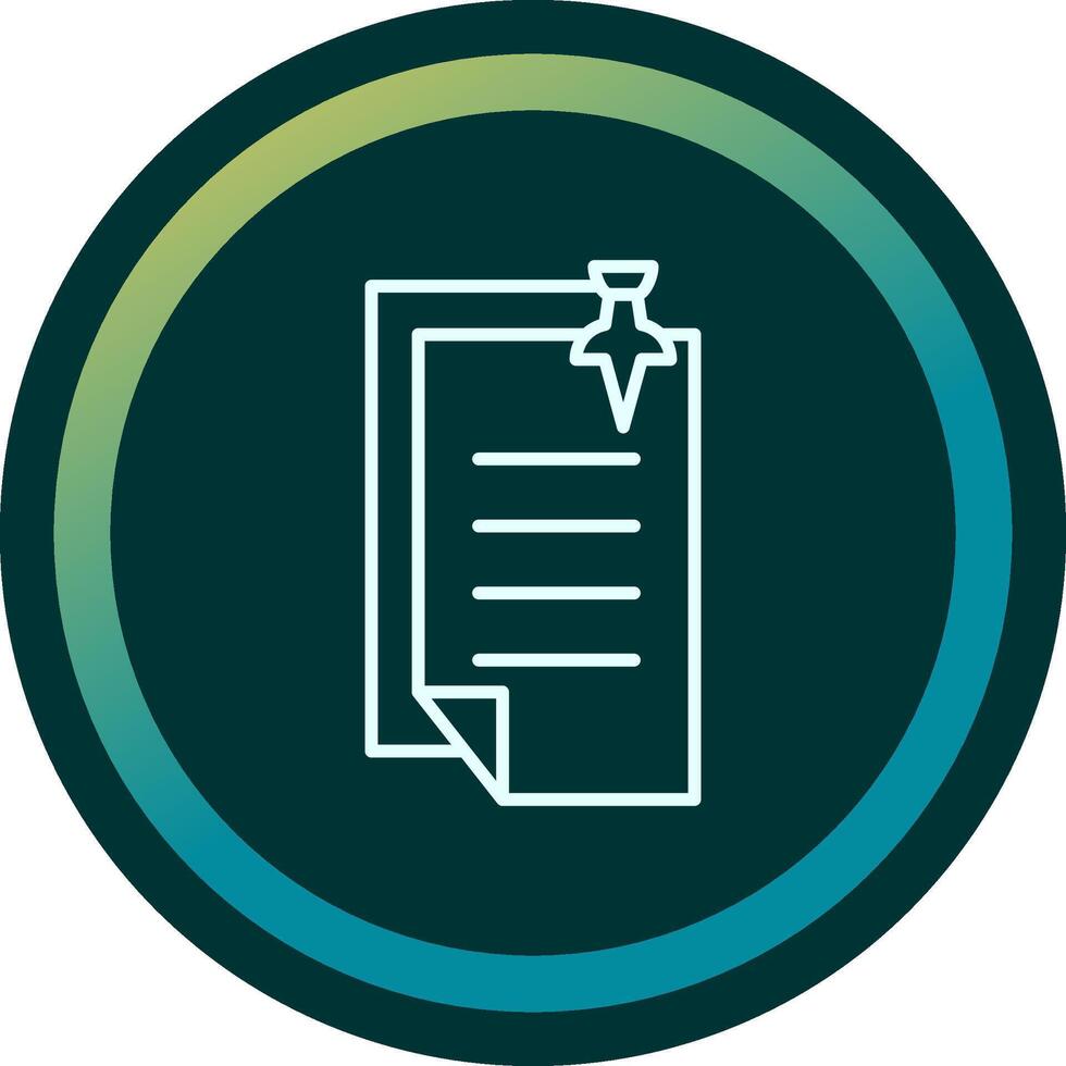 Pin Notes Vecto Icon vector
