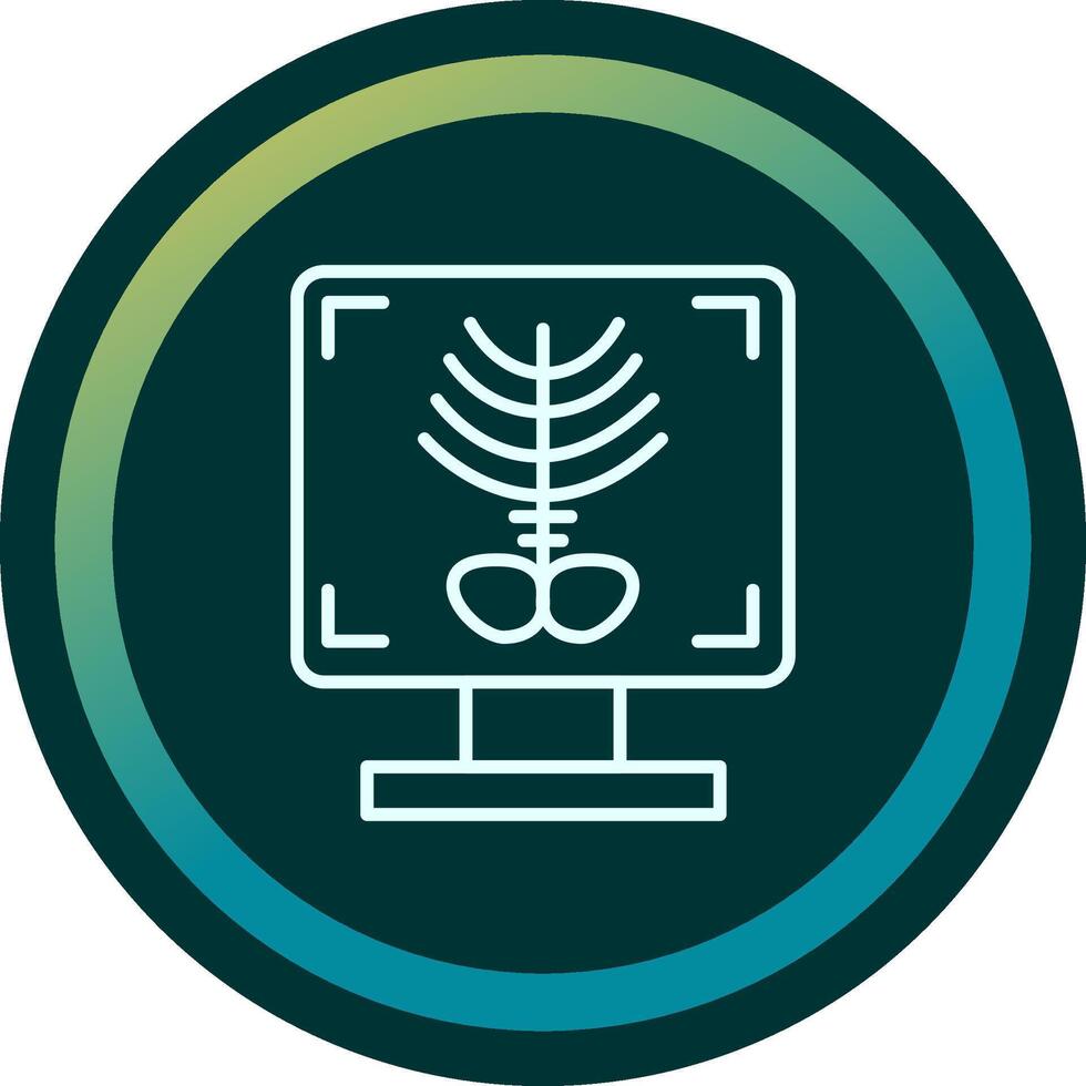 X-ray Bone Vecto Icon vector