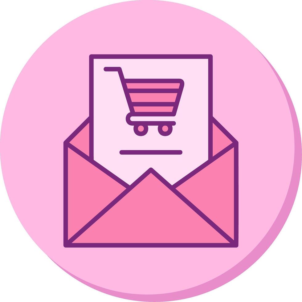 Shopping Email Vecto Icon vector