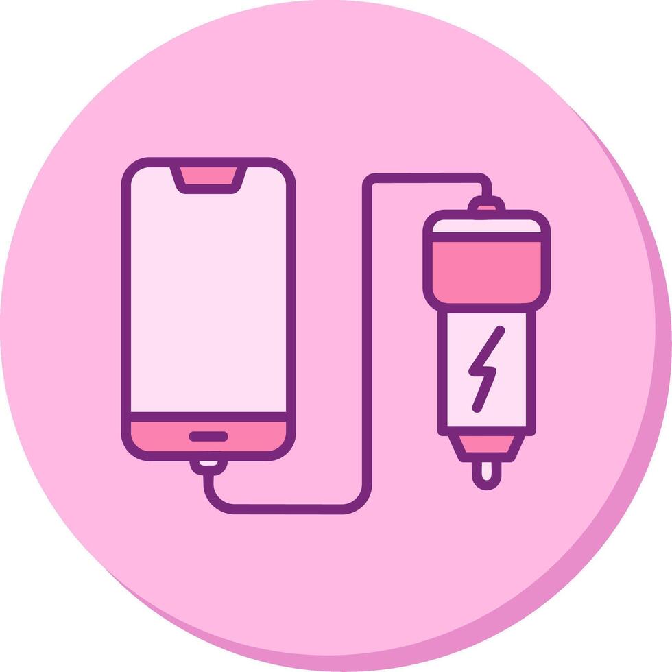 Car phone charging Vecto Icon vector