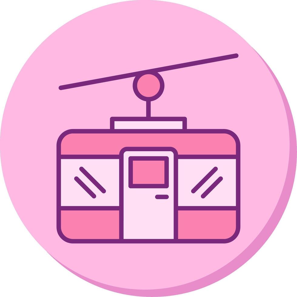 Cable Car Vecto Icon vector