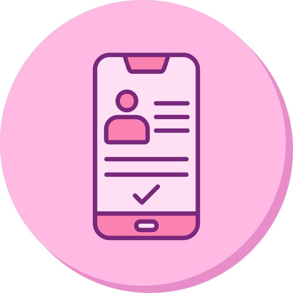 Smartphone Id Vecto Icon vector