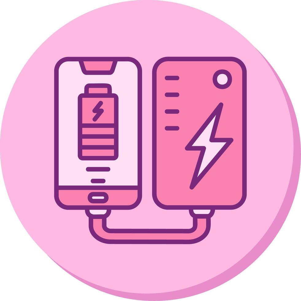 Portable Battery Vecto Icon vector