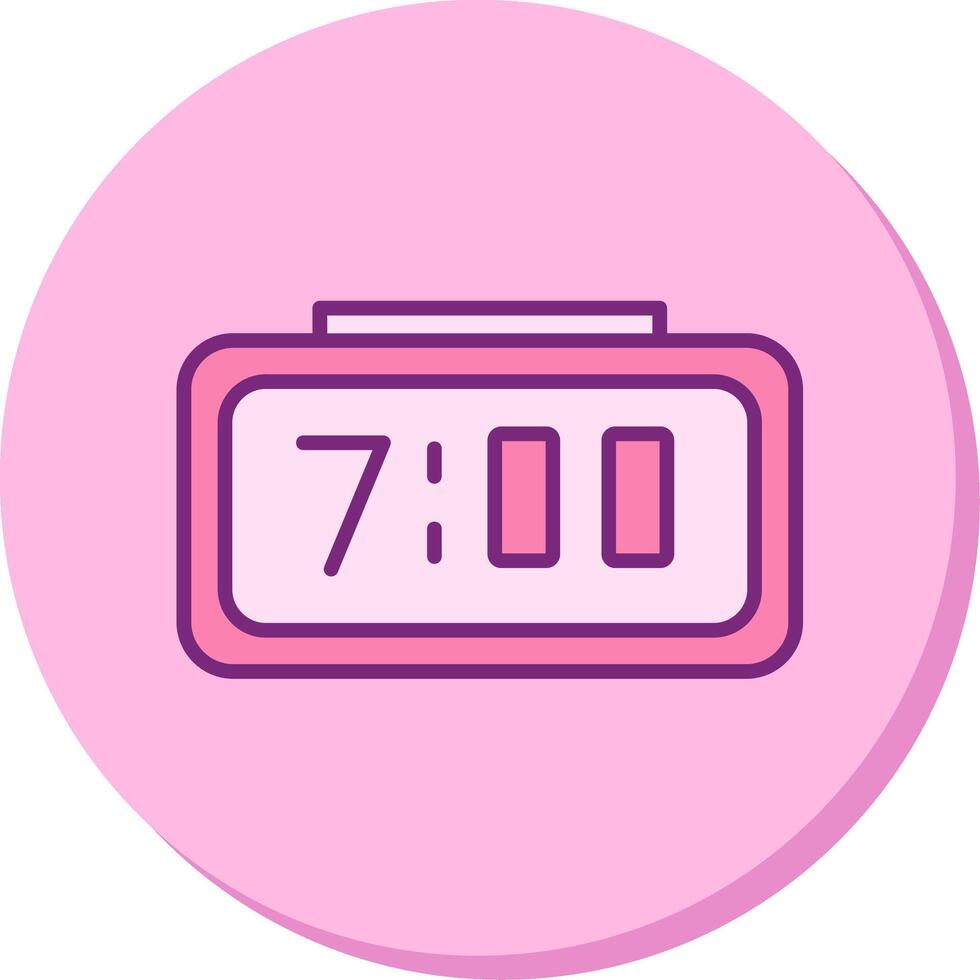 Digital Clock Vecto Icon vector