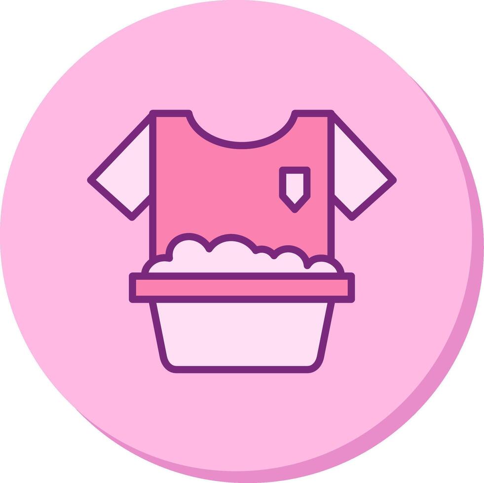 Washing Clothes Vecto Icon vector