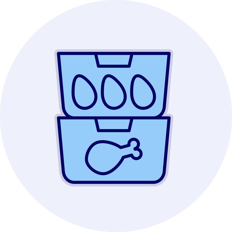 Food Containers Vecto Icon vector