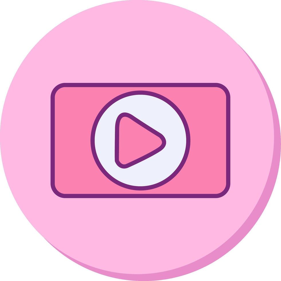 Video Player Vecto Icon vector