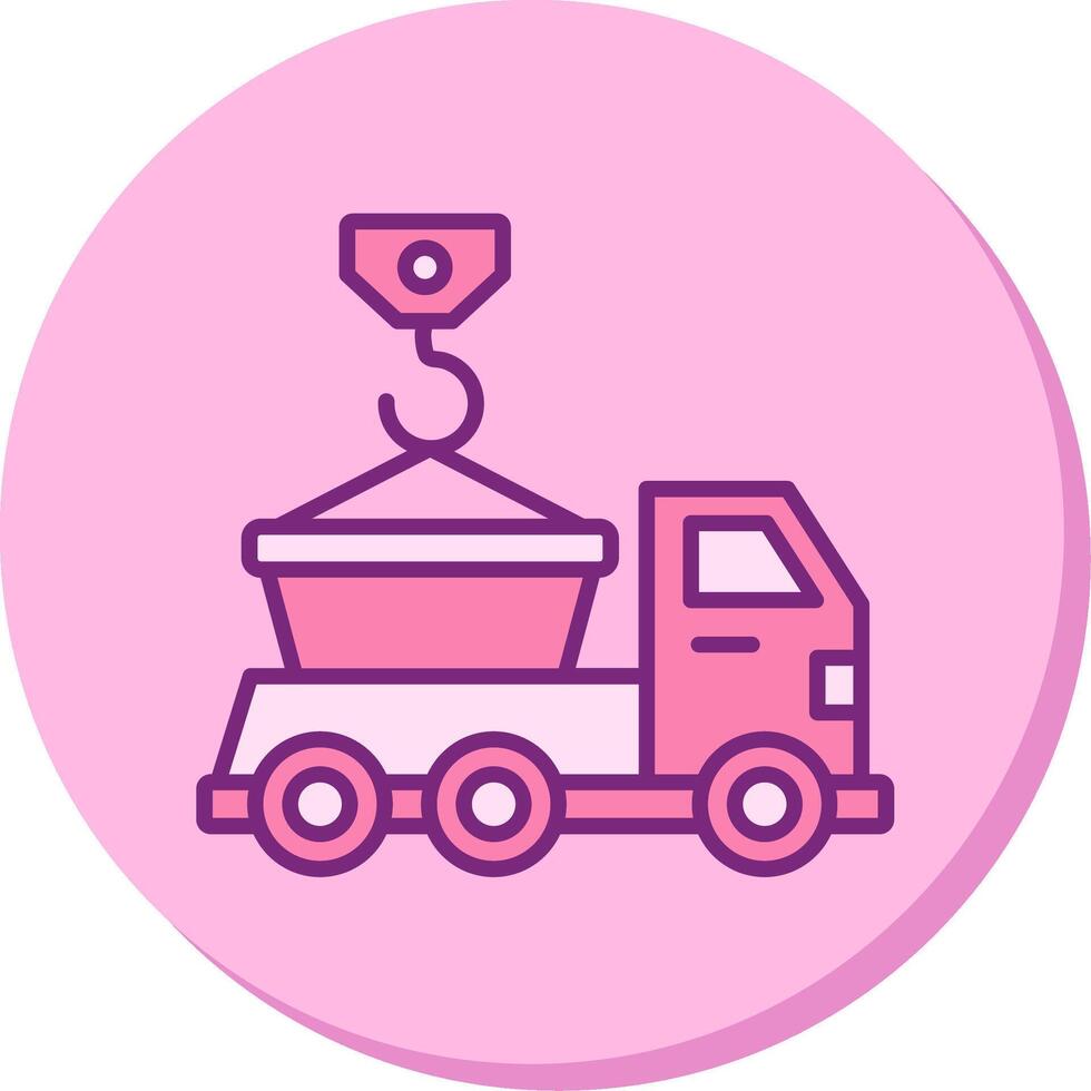 Skip Truck Vecto Icon vector