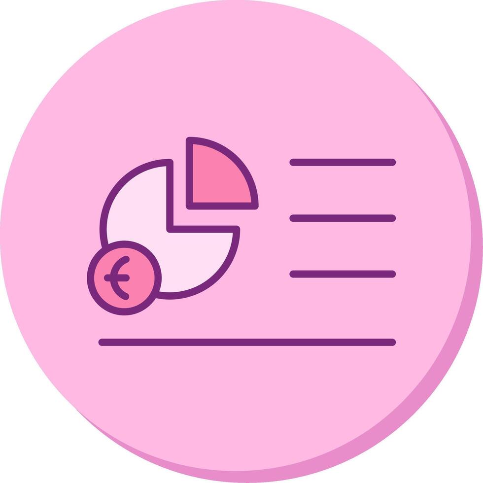 Portion Pie Chart Vecto Icon vector