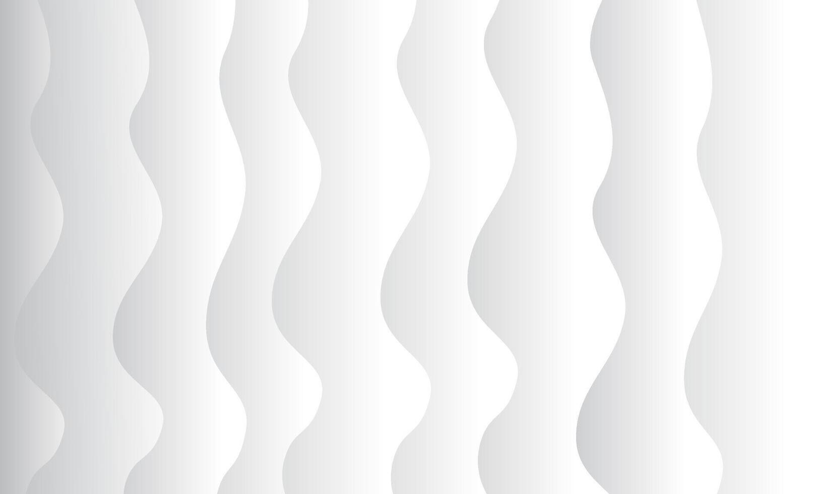 White and gray gradient background with wavy lines. Vector illustration.