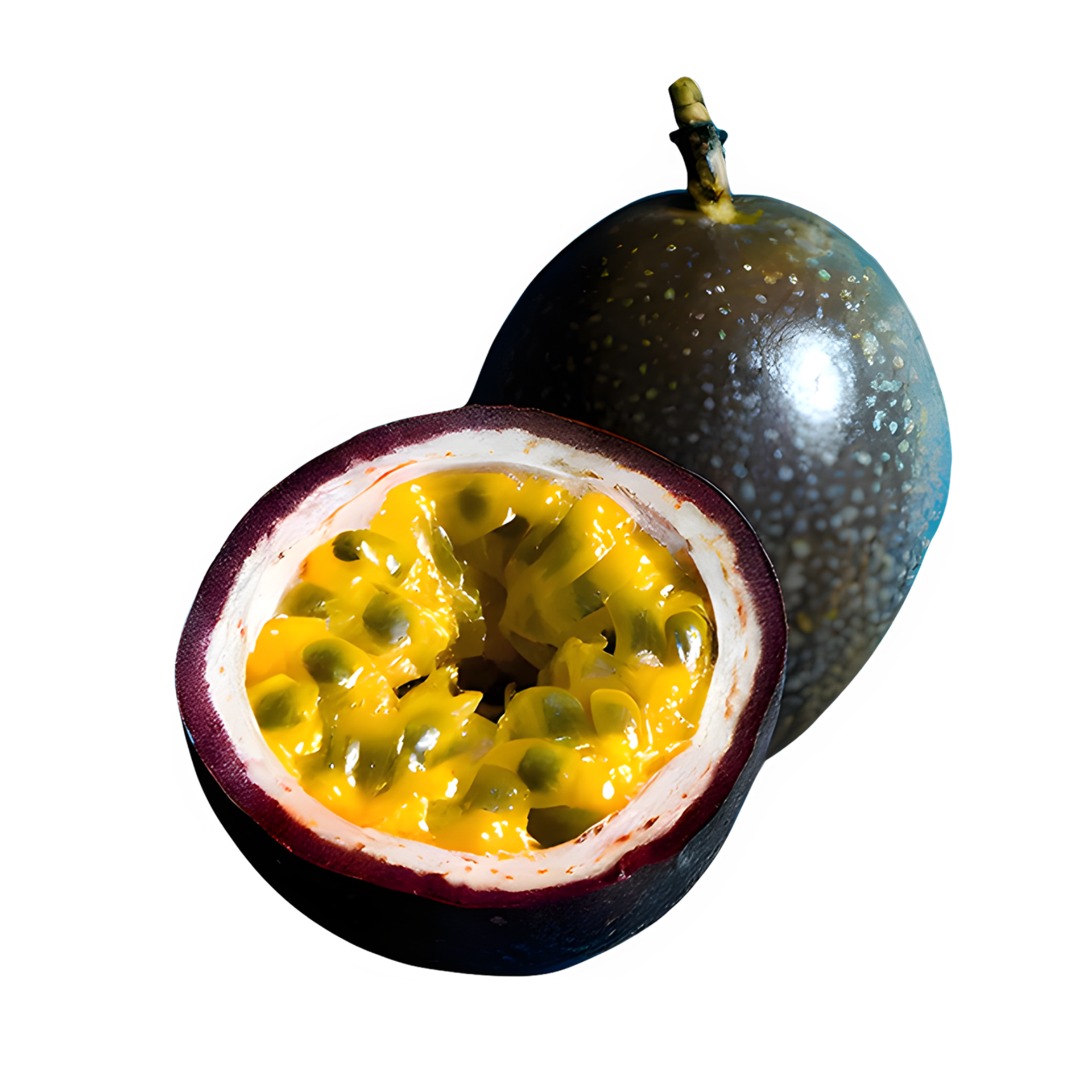 AI generated Close up on ripe passion fruit isolated on transparent background 38188020 PNG