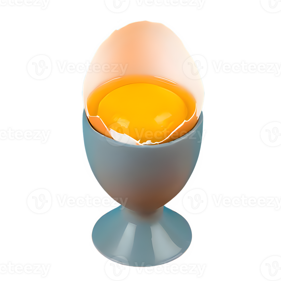 AI generated Chicken egg , broken egg isolated on transparent background png