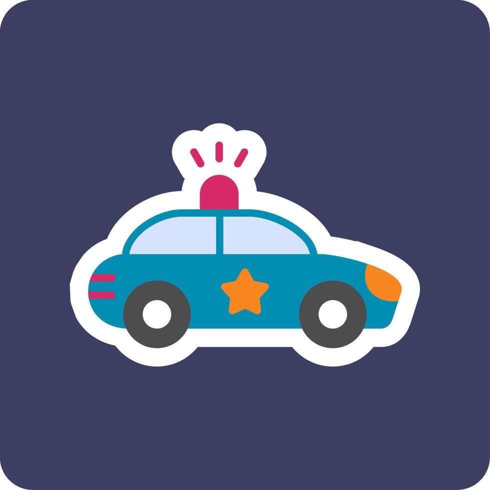 Police Car Vector Icon