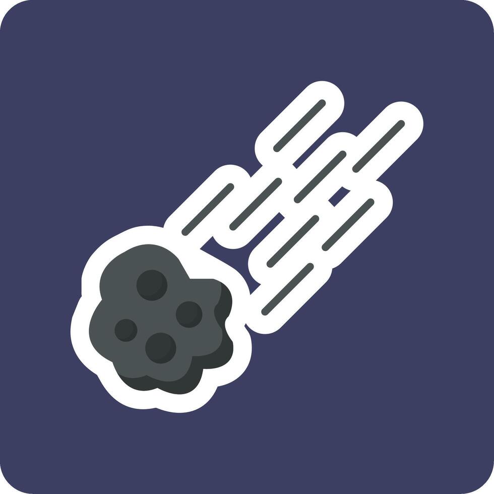 Meteor Vector Icon