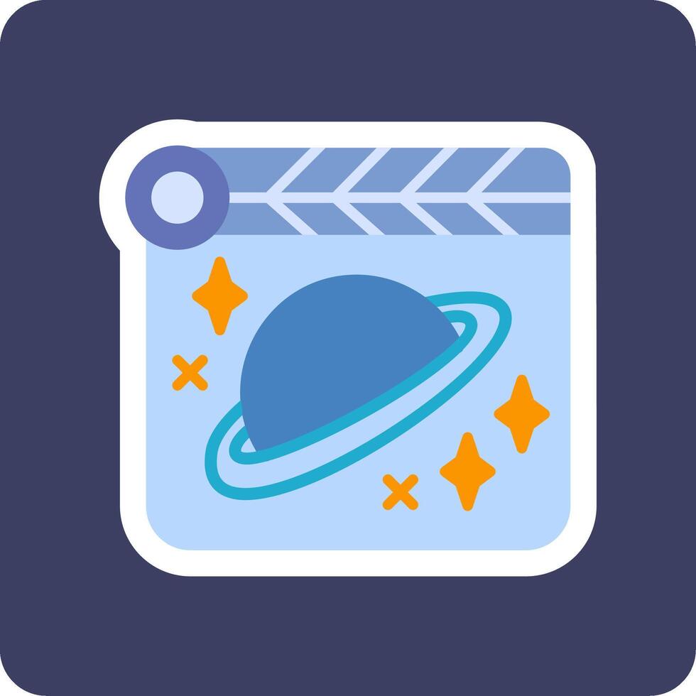 Space Film Vecto Icon vector