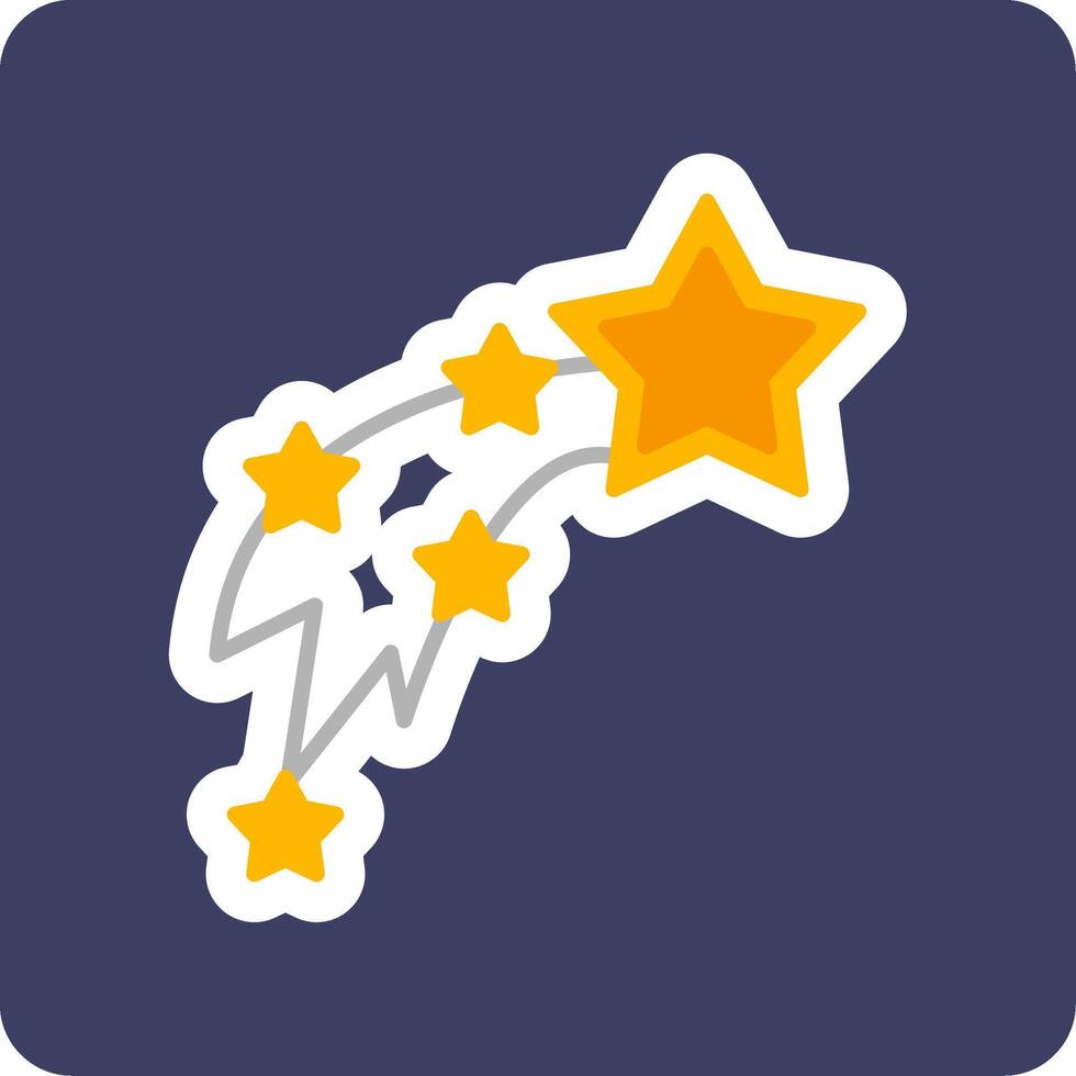 Shooting Stars Vector Icon