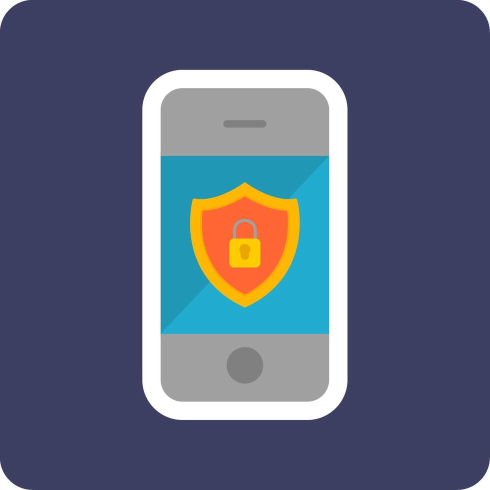 Mobile Security Vecto Icon vector