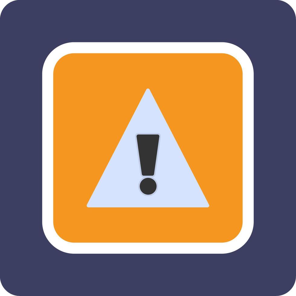 Caution Sign Vecto Icon vector
