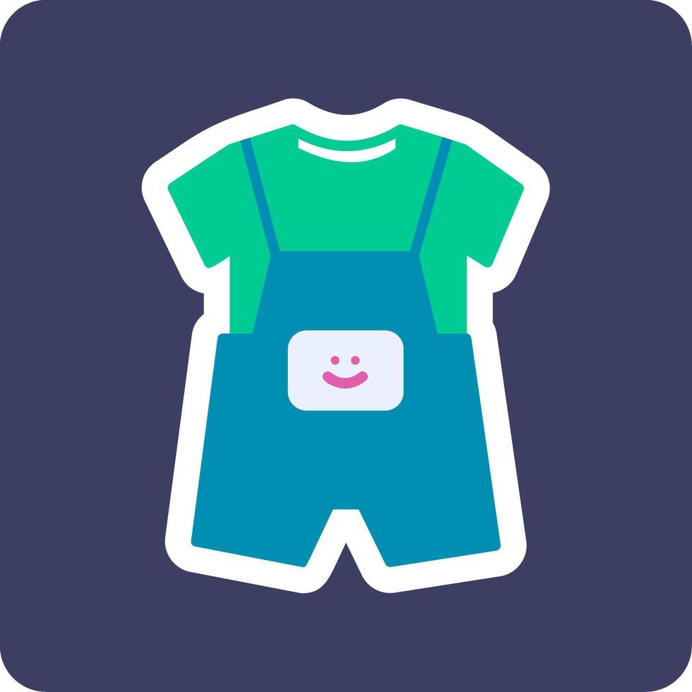Dungarees Vecto Icon vector
