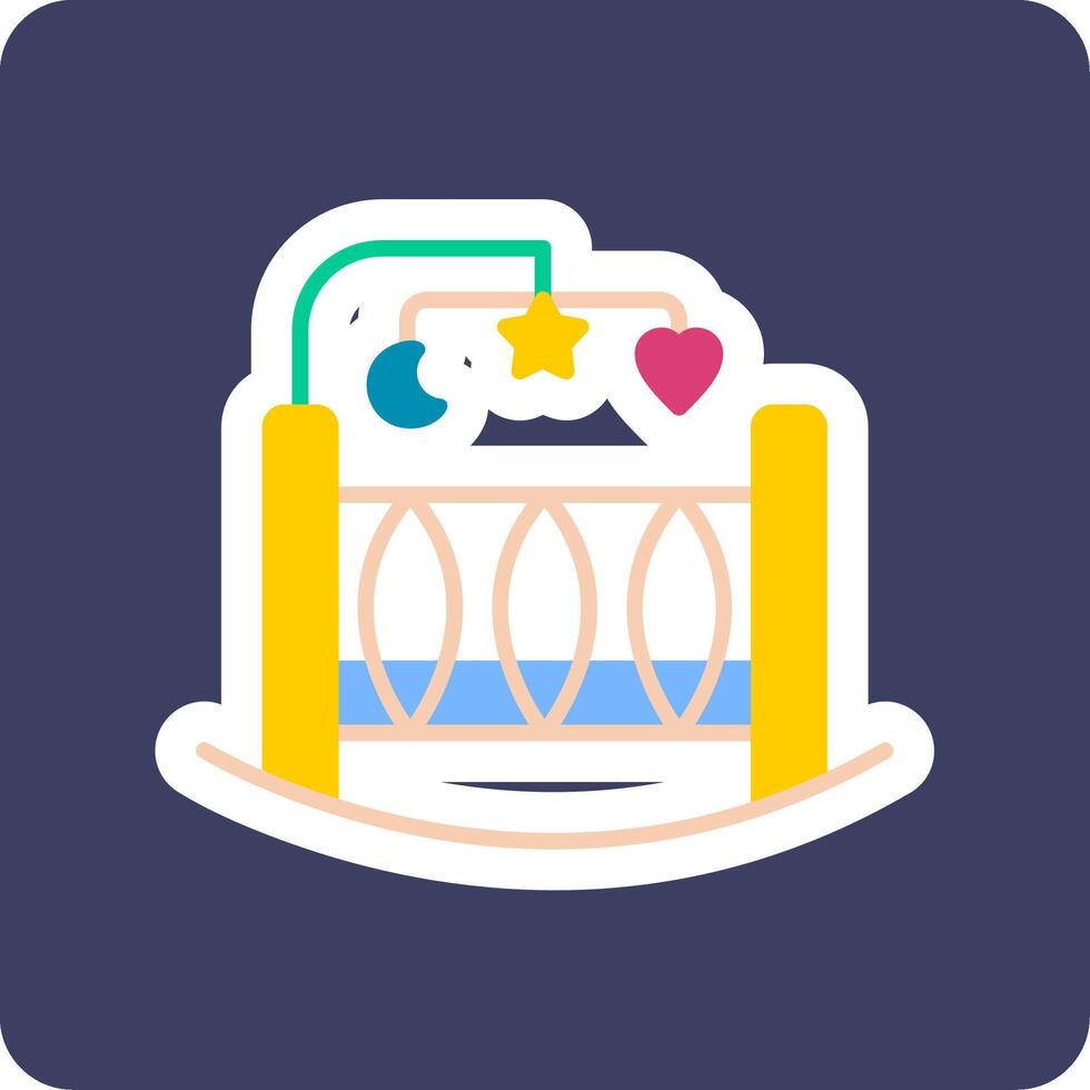 Crib Vecto Icon vector