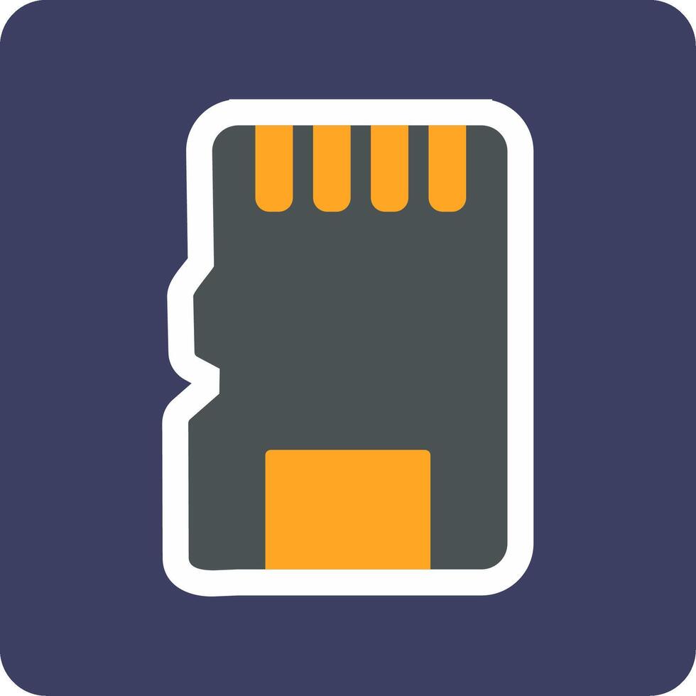 Sd Card Vecto Icon vector